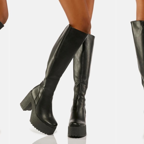 Lamoda Knee High Platform Boots - Picture 2 of 7